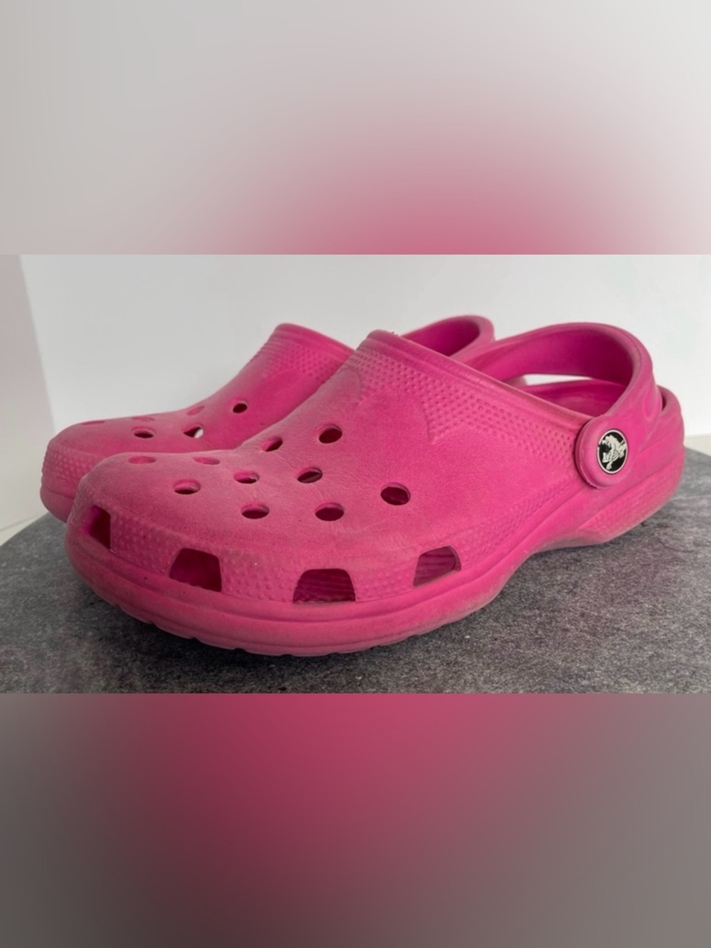 Crocs Hot Pink Clogs Waterproof Shoes Classic 6 7